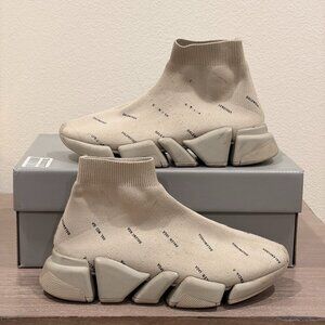 Balenciaga All Over Logo Speed 2.0  (Women's)